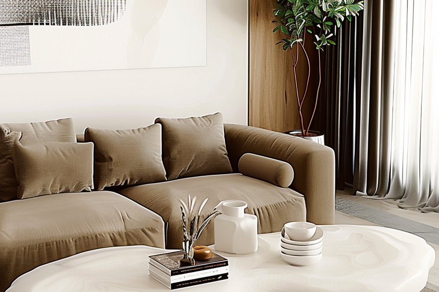 Unique shaped coffee table